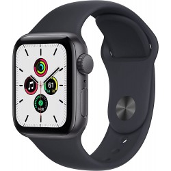 Apple Watch Series SE 40MM Gris correa deportiva Negra